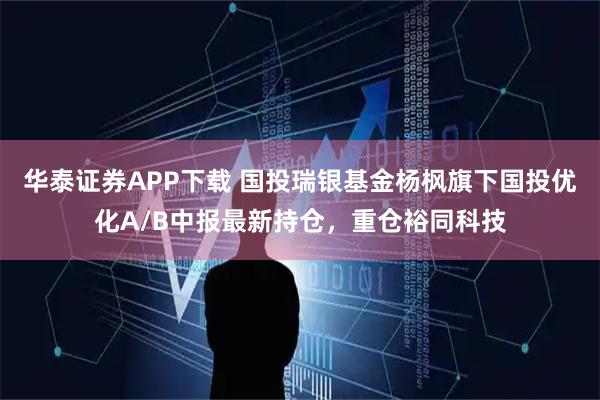 华泰证券APP下载 国投瑞银基金杨枫旗下国投优化A/B中报最新持仓，重仓裕同科技